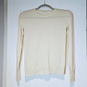 Everlane 99% Cashmere Cream Crewneck Sweater XXS